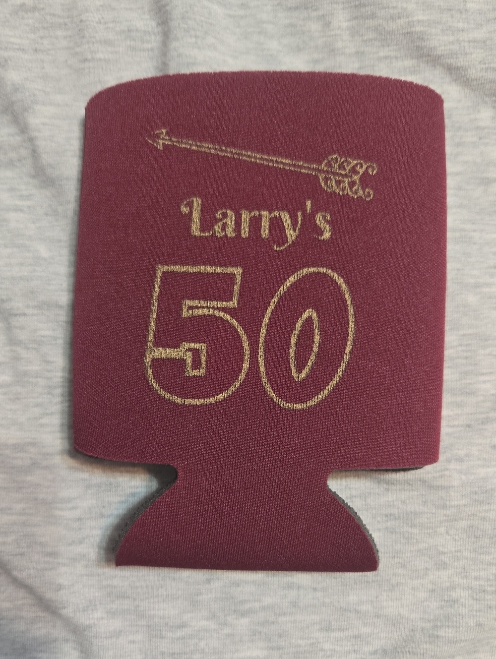 Custom Larry's 50 Burgundy Can Cooler
